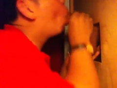 Military with a curved cock visiting for service