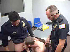 Cop and guy blow-job fag Two daddies are better than one