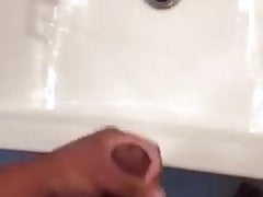 Mirror Cumshot in Hotel Bathroom