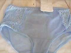 cum on blue pantie ( + slow motion )