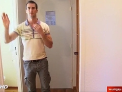 Str8 to homosexual : gets throated his rigid boner by a older fellow in spite of him !