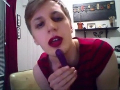 Twink Crossdresser Cums Hard