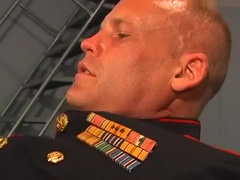 Gay hairy soldiers sodomizing asshole