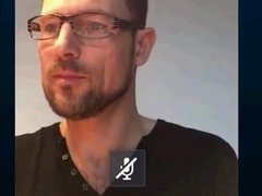 Str8 daddy showing off his cock on cam