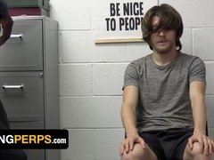 Rebellious hipster Devin Trez caught shoplifting and thoroughly dominated by a hung black stud