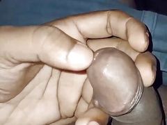 Aden shows palm and rub his cock