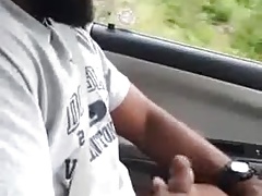 Black Bear Daddy Car Jerking & Cumming