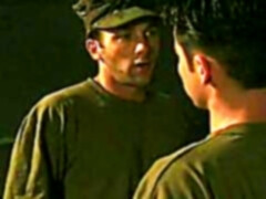 Army studs suck cock and fuck raw ass in the barracks