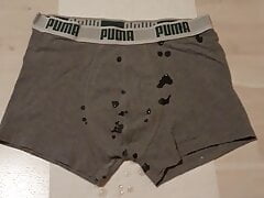 Boy shoots huge cumshot over his Puma underwear