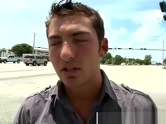 Boy caresses a cock on the streets