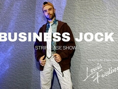 Business jock: striptease show by Louis Ferdinando