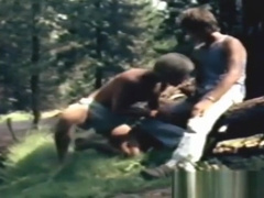 Retro cock sucker blows his friends and takes it in the ass