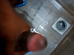 Young boy masturbate at public wash room