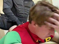 Robin’s ass gets drilled by Batman