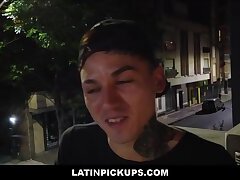 Tattooed Twink Latin Boy Paid Double For Bottom POV