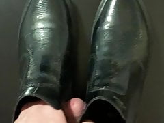 Son cums on mothers brand new ankle boots