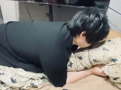 Close up Asian guy receives massive cumshot