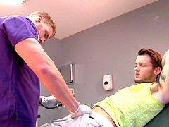 Hot doctor at steamy mansion administers rock-solid medical treatment