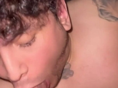 Gay-For-Pay Draped Lebanese splashes a ball-sac in my facehole