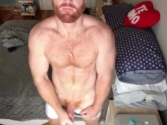 Muscular Ginger Stud Seth Forena Strokes His Big Cock Solo