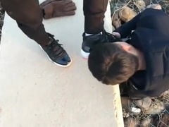 Chinese Twink Slave Fetish And Blowjob In Public