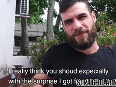 Bearded Latino ruthless raw penetrated by his lovers