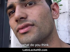 Youthfull Spanish Latino Tourist Porked For Currency POINT OF VIEW