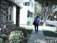 Handsome daddy seduced by cute stepson bareback ass drilling