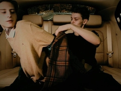 Teddy ravaged in bumfuck in the back seat of a camper