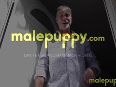 Deviant daddy Richard Lennox strips naked and shows off his ass