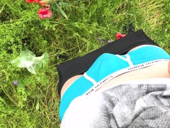 The Man Completed Up In a Super-Sexy Meadow And Took Out His Penis a Lil And Milked Off