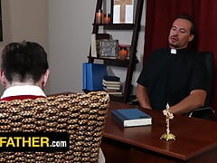 Nervous Church Twink Makes Sinful Confession But The Big Dick Catholic Priest Wants To Pound His Ass