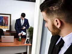 Guys with hard dicks seek out sex at work