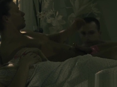 Cheating stud cums over homo face after breeding