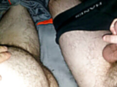 Gay creampie, gay bear, hairy man