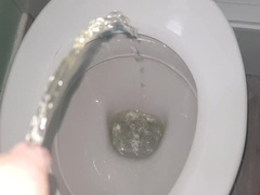 Uncircumcised Meatpipe Pees Yellow Urine