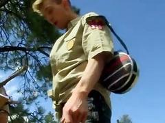 Gay sex up ass video Bareback Scouts Earn A Badge