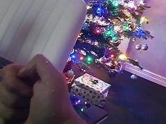Step mom prepares Christmas Tree before sex with step son