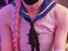 Femboy Beauty Inhales and Masturbates Lad Jizz-shotgun