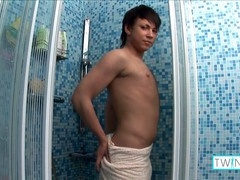 Bryan gets a steamy anal workout with a massive dildo!