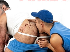 Dude fucks with his uncle after a naughty BJ foreplay