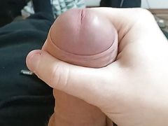 Teacher-to-be: plays with his big sweet cock but doesn't cum on his dominant girlfriend's orders