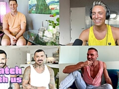 Ryan Bones hosts a watch-along party for a DCU porn spoof