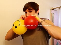 Balloon Fetish - Logan Blowing Balloons Part4 Video1