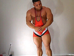 Bodybuilder solo, gainer muscle, beefy muscular
