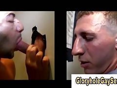 Straight guy tricked into blowjob at the gloryhole