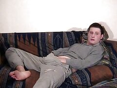 Twink Kudoslong strips naked and inserts an anal vibrator up his tight virgin ass hole