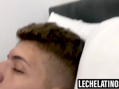LecheLatinos.com - Bisexous hairy men sate themselves by inserting each other