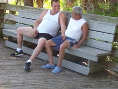 Gordito se la mete a abuelo en publico34