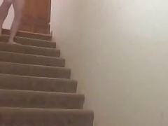 Boner on the stairs